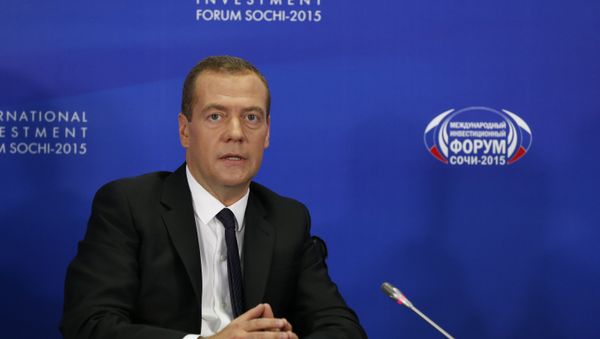 Prime Minister Dmitry Medvedev attends Sochi-2015 international investment forum - Sputnik International