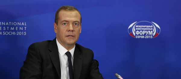 Prime Minister Dmitry Medvedev attends Sochi-2015 international investment forum Prime Minister Dmitry Medvedev attends Sochi-2015 international investment forum - Sputnik International
