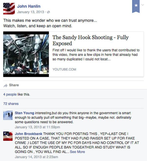 Douglas County Sheriff John Hanlin's post on Twitter with a YouTube video called The Sandy Hook Shooting - Fully Exposed Douglas County Sheriff John Hanlin's post on Twitter with a YouTube video called The Sandy Hook Shooting - Fully Exposed - Sputnik International