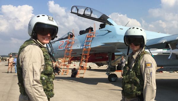 Russian tactical group seen at Hmeimim aerodrome in Syria - Sputnik International