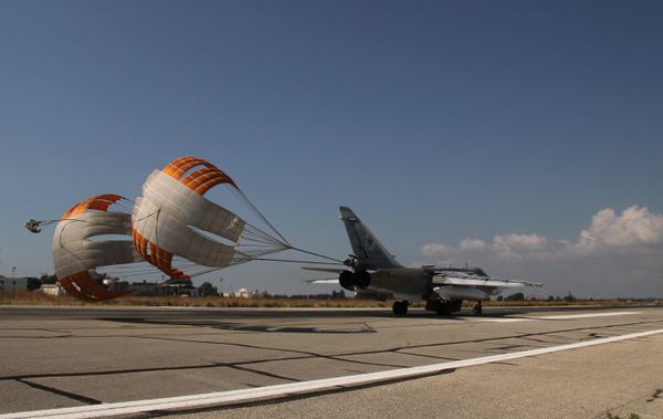 Russian military air group at Khmeimim airbase in Syria Russian military air group at Khmeimim airbase in Syria - Sputnik International