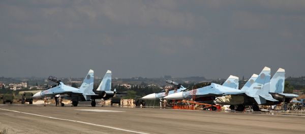 Russian military air group at Khmeimim airbase in Syria - Sputnik International