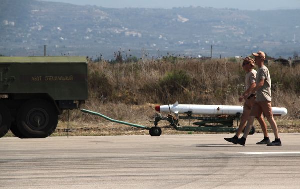 Russian military air group at Khmeimim airbase in Syria Russian military air group at Khmeimim airbase in Syria - Sputnik International