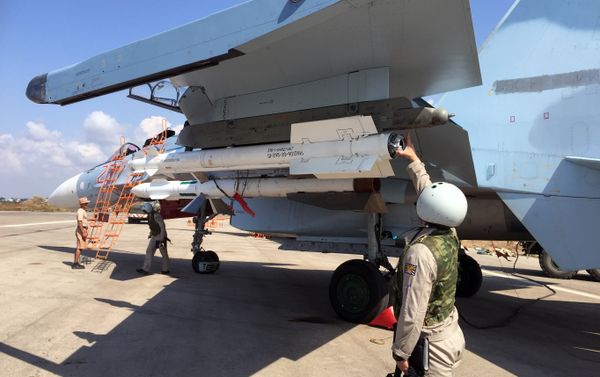Russian tactical group seen at Hmeimim aerodrome in Syria - Sputnik International