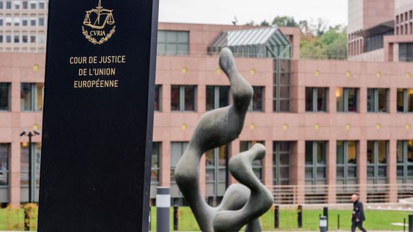 In this photo taken on Monday, Oct. 5, 2015 a man walks by the European Court of Justice in Luxembourg - Sputnik International