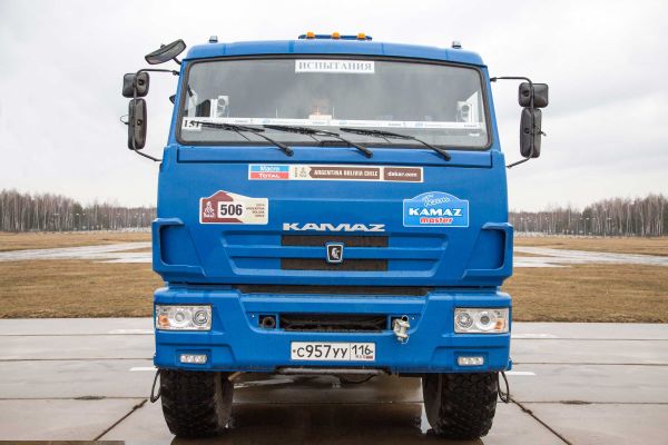 One of the Kamaz trucks used to test the new unmanned truck's sensor equipment. - Sputnik International