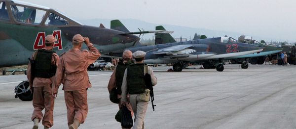 Russian warplanes at an airfield near Latakia - Sputnik International