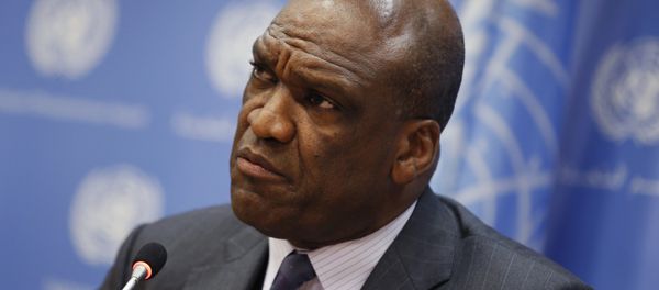 File photo of Ambassador Ashe of Antigua and Barbuda and current President of the U.N. General Assembly speaking during a news conference ahead of the 68th United Nations General Assembly at U.N. Headquarters in New York File photo of Ambassador Ashe of Antigua and Barbuda and current President of the U.N. General Assembly speaking during a news conference ahead of the 68th United Nations General Assembly at U.N. Headquarters in New York - Sputnik International