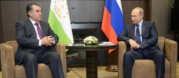 President Vladimir Putin's working meeting with Tajik President Emomali Rahmon - Sputnik International