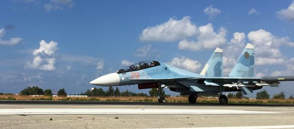 Russian military aircraft at Syria's Hmeimim airfield Russian military aircraft at Syria's Hmeimim airfield - Sputnik International