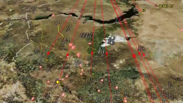 Footage of the trajectories of cruise missiles fired from Caspian Flotilla making their way toward ISIL positions in Syria Footage of the trajectories of cruise missiles fired from Caspian Flotilla making their way toward ISIL positions in Syria - Sputnik International