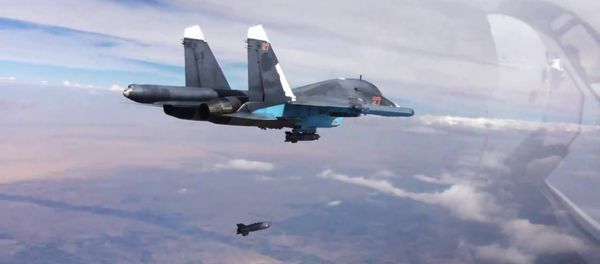 Russian air force strike the Islamic State in Syria - Sputnik International