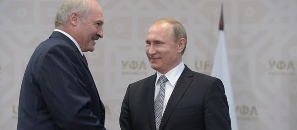 President of the Russian Federation Vladimir Putin meets with President of the Republic of Belarus Alexander Lukashenko (File photo) President of the Russian Federation Vladimir Putin meets with President of the Republic of Belarus Alexander Lukashenko (File photo) - Sputnik International