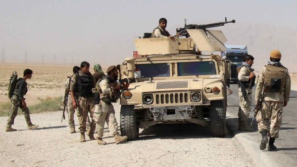 Afghan security forces prepare to check on reports of a possible ambush by the Taliban on the Baghlan-Kunduz highway, Afghanistan October 1, 2015 Afghan security forces prepare to check on reports of a possible ambush by the Taliban on the Baghlan-Kunduz highway, Afghanistan October 1, 2015 - Sputnik International