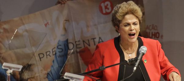 Brazil's President Dilma Rousseff addresses the Central Workers Union annual convention in Sao Paulo, Brazil, Tuesday, Oct. 13, 2015 - Sputnik International