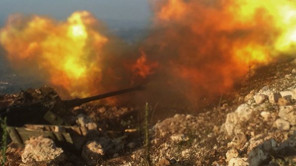 Syrian army positions near Aramu Syrian army positions near Aramu - Sputnik International