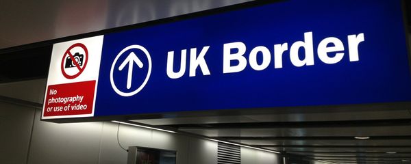 UK border control sign UK border control sign - Sputnik International