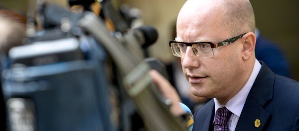 Bohuslav Sobotka, Prime Minister of the Czech Republic, speaks to the press during a high-level meeting on the fight against social dumping and free trade in the European Union, in Brussels, on June 25, 2015 - Sputnik International