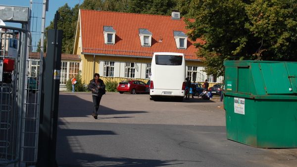 Refugees are seen at the Refstad tempoary transit center for refugees in Oslo, Norway on September 9, 2015 - Sputnik International