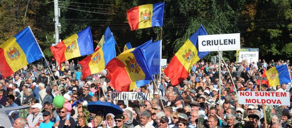 Anti-government protests in Chisinau. File photo - Sputnik International