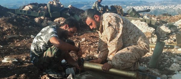 Syrian army positions near Aramu - Sputnik International
