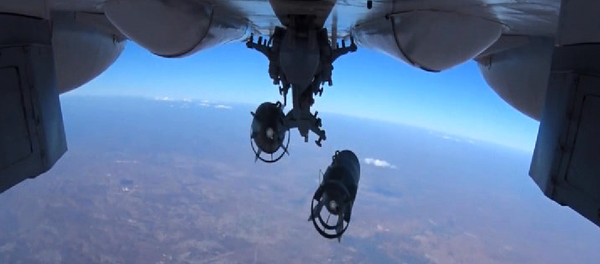 Russian Aerospace Forces conduct pinpoint air strikes on armored vehicles, fuel and lubrication materials storages Russian Aerospace Forces conduct pinpoint air strikes on armored vehicles, fuel and lubrication materials storages - Sputnik International