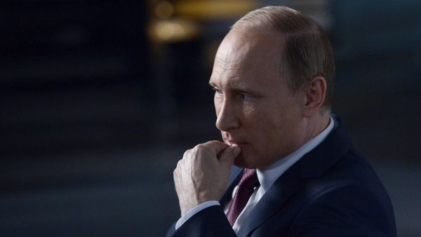 Russian President Vladimir Putin gives interview to Rossiya 1 TV anchor Vladimir Solovyov - Sputnik International