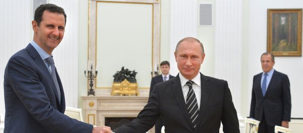 Russian President Vladimir Putin meets Syrian President Bashar Assad in the Kremlin on October 20. Russian President Vladimir Putin meets Syrian President Bashar Assad in the Kremlin on October 20. - Sputnik International