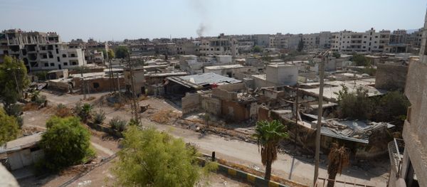 Destroyed buildings in the Darayya suburb of Damascus Destroyed buildings in the Darayya suburb of Damascus - Sputnik International