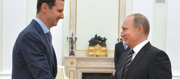President Vladimir Putin meets with President of Syria Bashar al-Assad President Vladimir Putin meets with President of Syria Bashar al-Assad - Sputnik International
