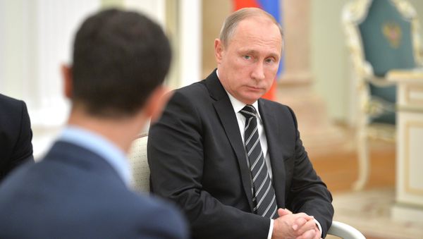 President Vladimir Putin meets with President of Syria Bashar al-Assad President Vladimir Putin meets with President of Syria Bashar al-Assad - Sputnik International
