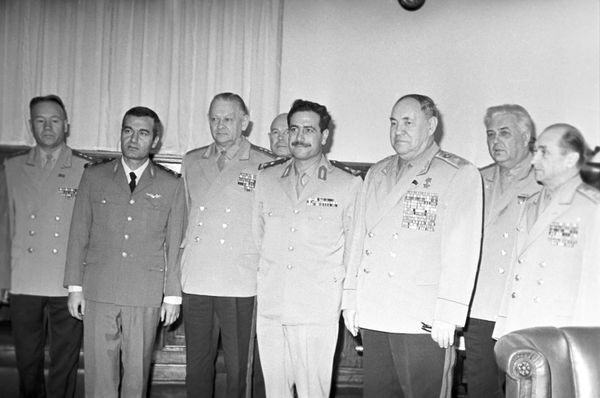 Syrian military delegation received by Marshal Matvei Zakharov Syrian military delegation received by Marshal Matvei Zakharov - Sputnik International