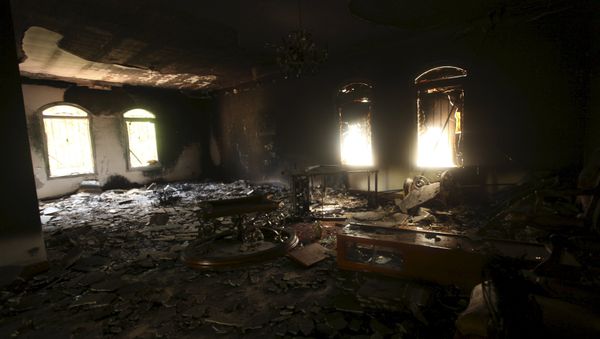 An interior view of the U.S. consulate, which was attacked and set on fire by gunmen, in Benghazi, in this September 12, 2012 file photo - Sputnik International