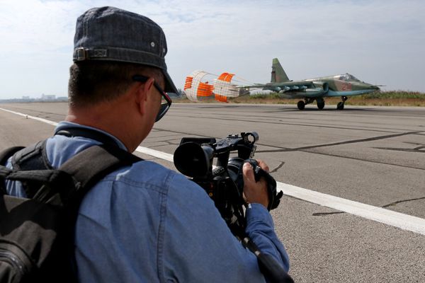 International Journalists Take Tour of Russia's Syrian Air Base - Sputnik International
