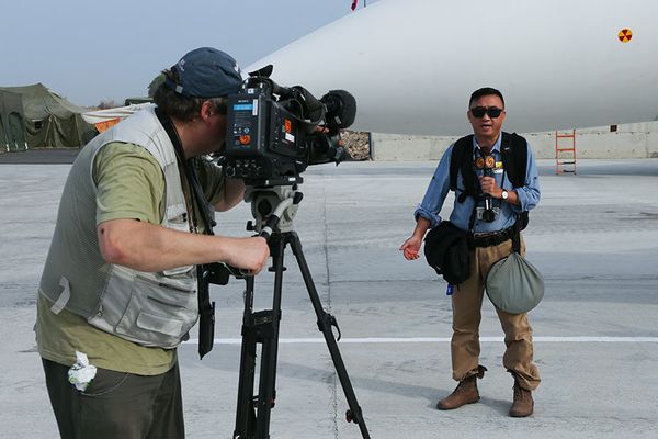 International Journalists Take Tour of Russia's Syrian Air Base - Sputnik International