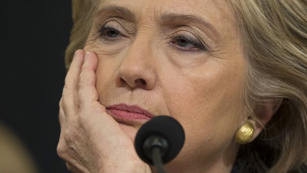 Democratic presidential candidate, former Secretary of State Hillary Rodham Clinton listens while testifying on Capitol Hill in Washington. Democratic presidential candidate, former Secretary of State Hillary Rodham Clinton listens while testifying on Capitol Hill in Washington. - Sputnik International