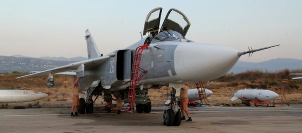 Russian warplanes at an airfield near Latakia Russian warplanes at an airfield near Latakia - Sputnik International