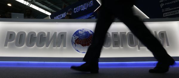 The stand of the Rossiya Segodnya International Information Agency at the 2015 St. Petersburg International Economic Forum The stand of the Rossiya Segodnya International Information Agency at the 2015 St. Petersburg International Economic Forum - Sputnik International