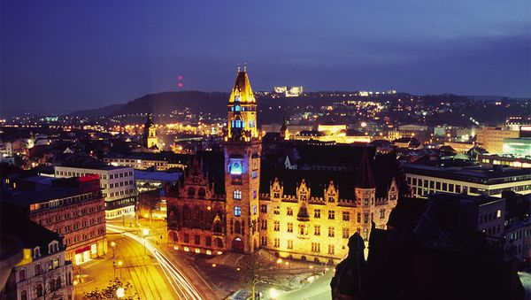 The city hall in Saarbrucken, the capital of Saarland, at night - Sputnik International