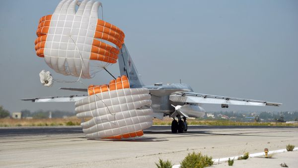Russian aircraft at Hemeimeem Air Base in Syria Russian aircraft at Hemeimeem Air Base in Syria - Sputnik International