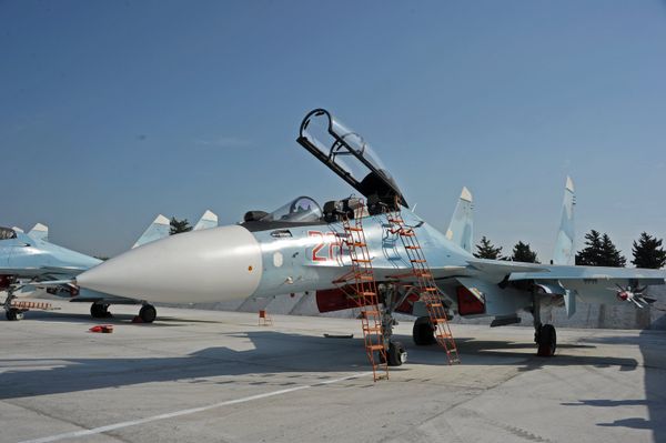 Russian aircraft at the Hmeymim Air Base in Syria. - Sputnik International