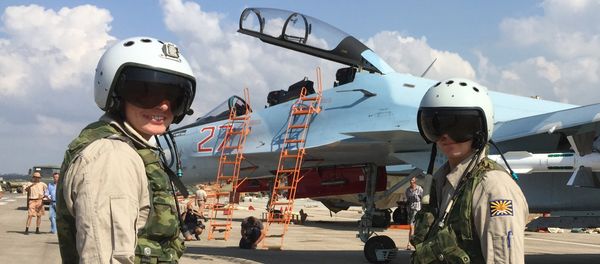 Russian tactical group seen at Hmeymim aerodrome in Syria - Sputnik International