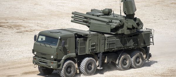 Pantsir-S1 antiaircraft gun / surface-to-air missile system displayed in the run-up to the Army-2015 international military-technical forum in the Moscow Region Pantsir-S1 antiaircraft gun / surface-to-air missile system displayed in the run-up to the Army-2015 international military-technical forum in the Moscow Region - Sputnik International