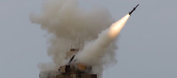 Rocket launch by the Pantsir-S surface-to-air missile system during an exercise (air defense conference) of the Air Defense soldiers. Ashuluk firing ground, Astrakhan region - Sputnik International