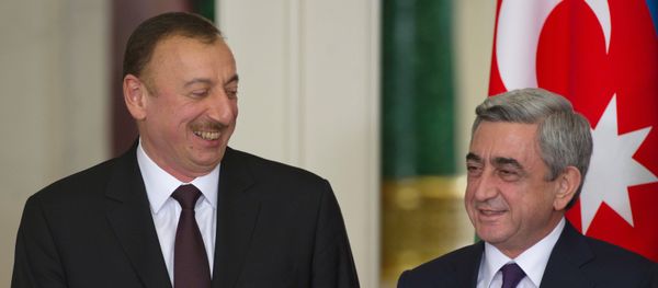 Azerbaijan President Ilkham Aliyev and Armenian President Serzh Sargsyan. File photo Azerbaijan President Ilkham Aliyev and Armenian President Serzh Sargsyan. File photo - Sputnik International