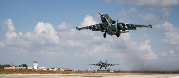Russian military aviation at Khmeimim airbase in Syria Russian military aviation at Khmeimim airbase in Syria - Sputnik International