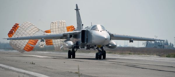 Russian aircract at Hmeimim Air Base in Syria Russian aircract at Hmeimim Air Base in Syria - Sputnik International