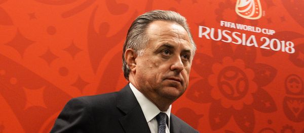 Vitaly Mutko, Minister of Sport and President of the Russiasn Football Union, attending a press briefing on FIFA and Russia-2018 Organizing Committee visits to 2018 world football championship stadiums Vitaly Mutko, Minister of Sport and President of the Russiasn Football Union, attending a press briefing on FIFA and Russia-2018 Organizing Committee visits to 2018 world football championship stadiums - Sputnik International