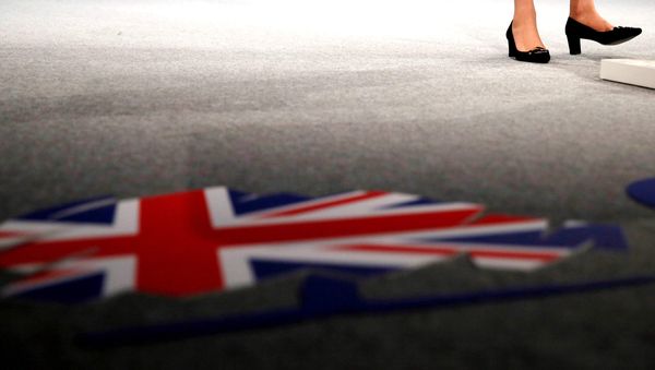 Britain's Home Secretary Theresa May speaks on the third day of the Conservative Party Conference in Manchester northern Britain, October 6 , 2015. - Sputnik International