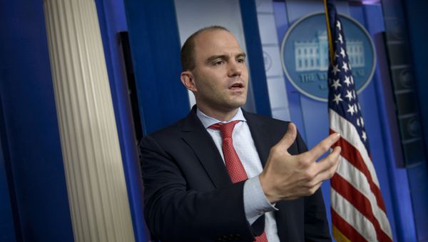 White House Deputy National Security Advisor Ben Rhodes speaks to reporters. White House Deputy National Security Advisor Ben Rhodes speaks to reporters. - Sputnik International